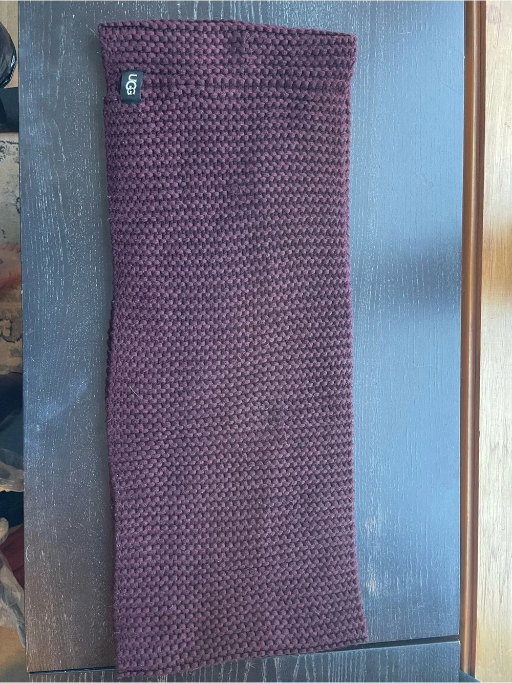 UGG Men's Knit Scarf in Plum